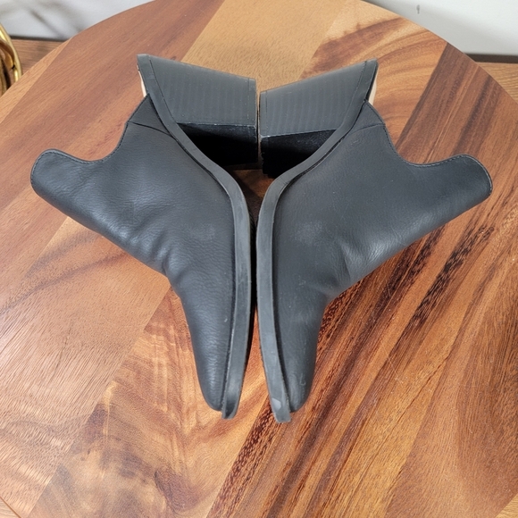 Zigisoho Maureen Black Mules Women's Size 7 Western Booties Vegan Leather - Picture 13 of 16